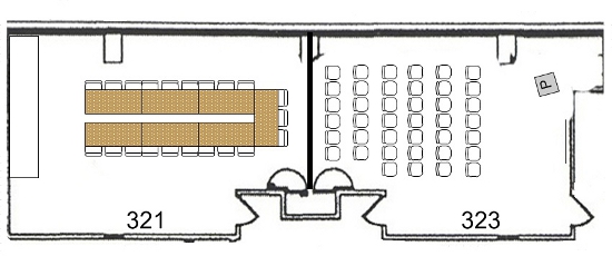 Pryz lecture rooms 321 and 323 layout