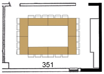 Pryz boardroom room 351 layout