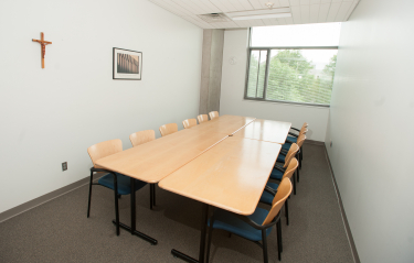 Empty Pryz conference room