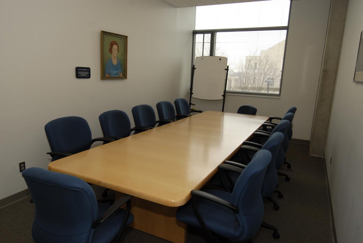 Pryzbyla Center Conference Room with table and chairs