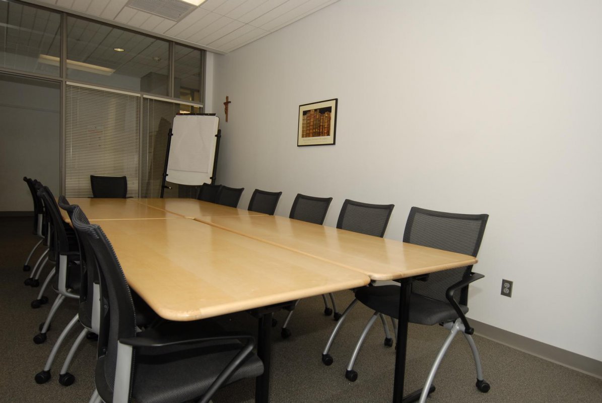 Pryzbyla Center Conference Room with table and chairs