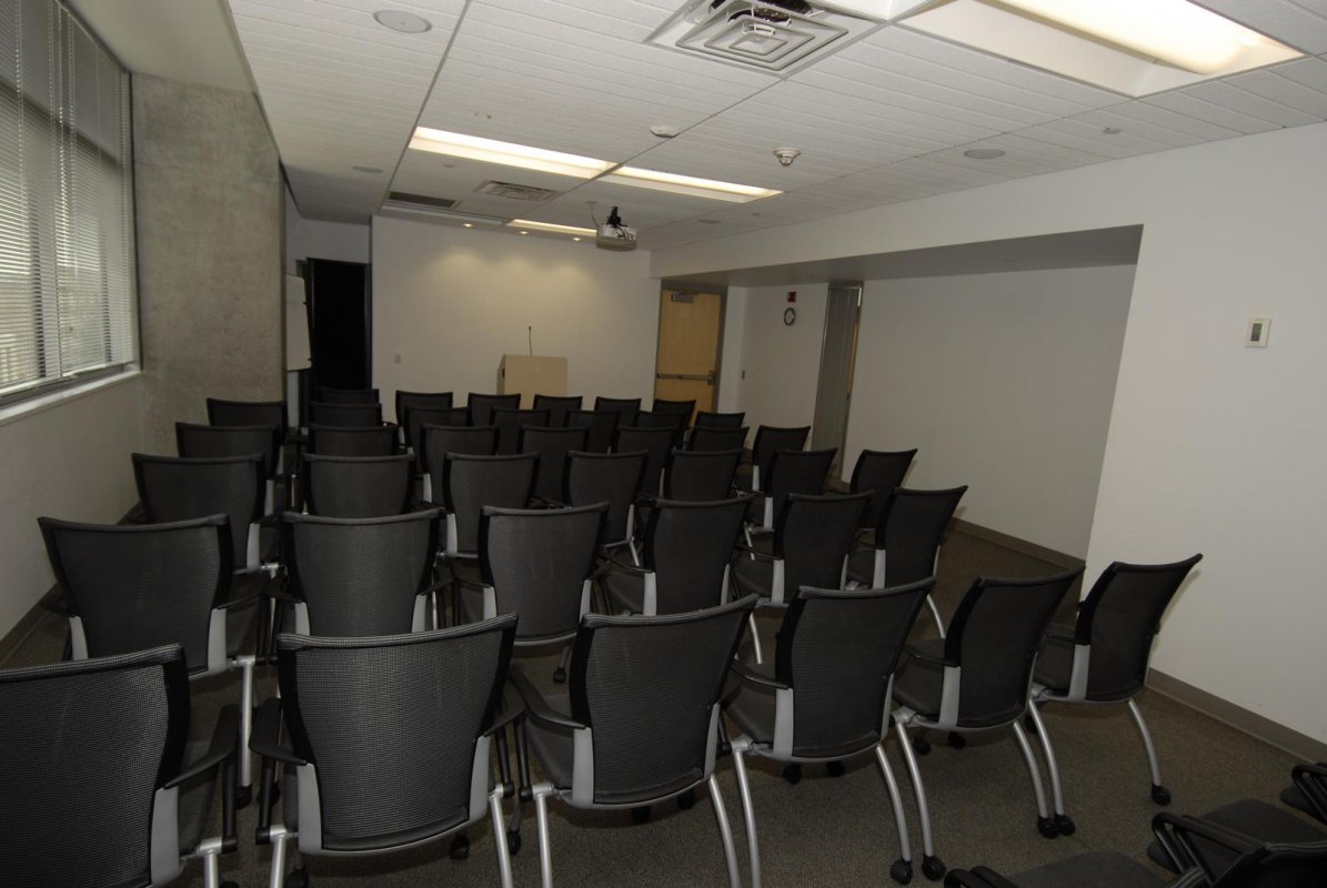 Pryzbyla Center Conference Room with chairs set up